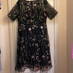 Floral Embroidered Dress